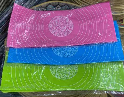 Silicone Baking & Rolling Mat with Measurement Guide – Non-Stick, Reusable, Easy to Clean